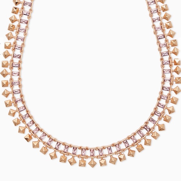 Kendra Scott “Rose Gold Necklace Blush Crystal.” - Picture 2 of 5